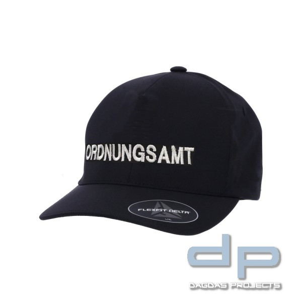 Flexfit Delta Cap mit Bestickung "ORDNUNGSAMT", schwarz verstellbar