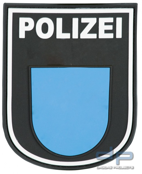 3D Ärmelabzeichen Polizei Hessen (Schwarz)