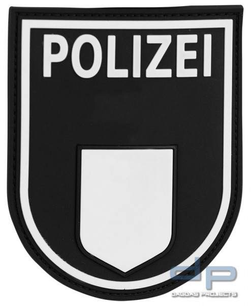 3D Ärmelabzeichen Polizei Berlin (Schwarz)