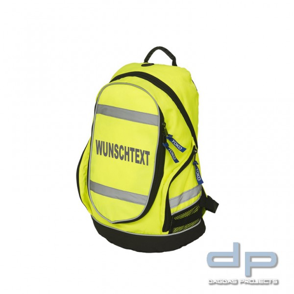 High Visibility London Rucksack in verschiedenen Farben mit Wunschaufdruck in reflex silber