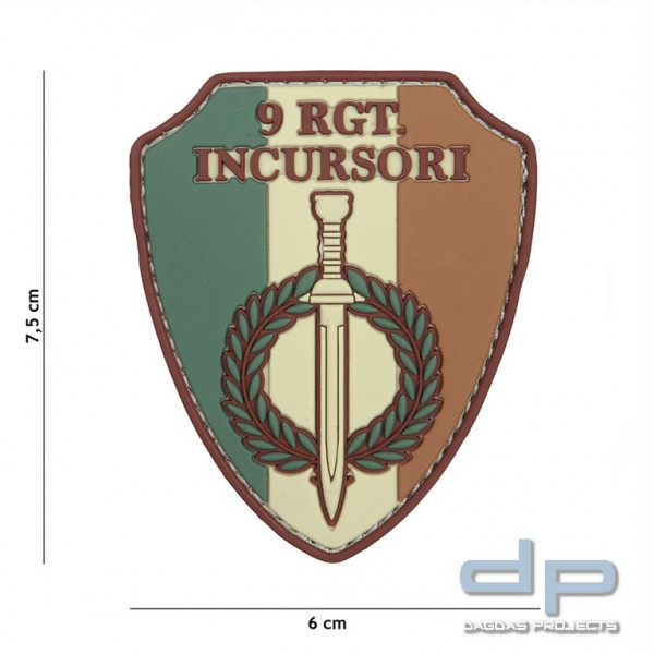 Emblem 3D PVC 9 RGT Incursori multi