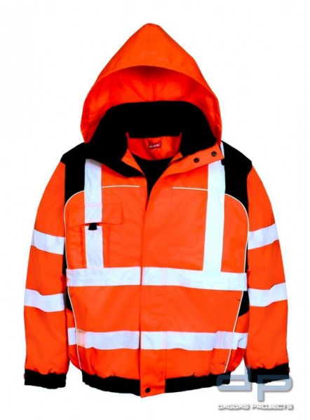 Warnschutzjacke orange/schwarz