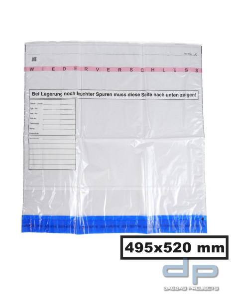 Debabreathe Beweissicherungstasche L 495 x 520mm, 25er Pack