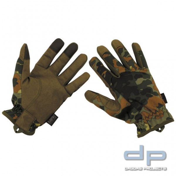 Fingerhandschuhe, flecktarn, &quot;Lightweight&quot;