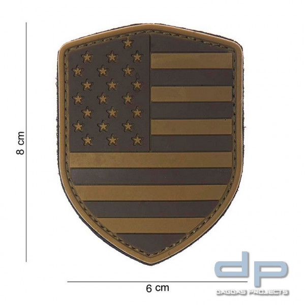 Emblem 3D PVC Schild USA desert
