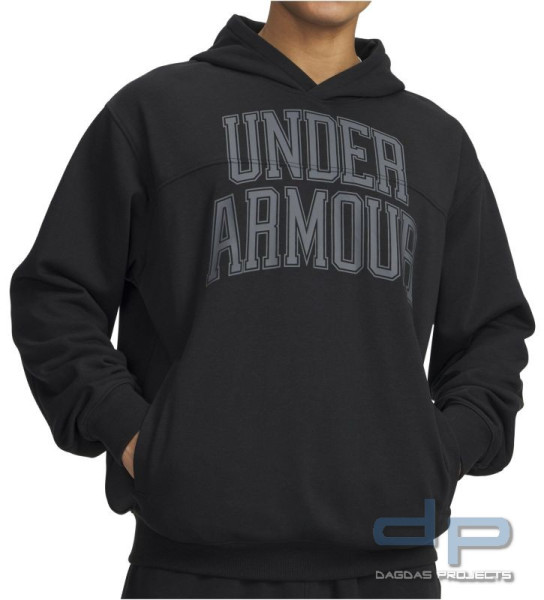 Under Armour - Rival LW Graphic Hoodie (Kapuzenpulli) in schwarz