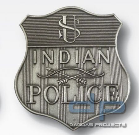 Metall-Abzeichen Indian Police