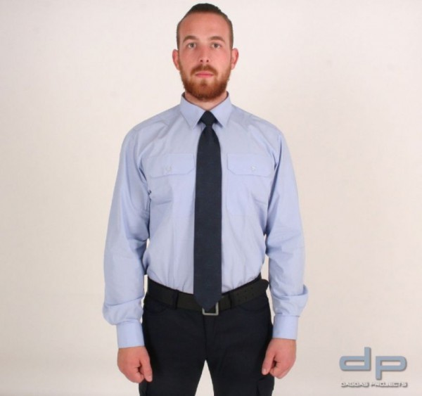 ETZEL Diensthemd Modell Süd, langarm in Hellblau, Größe: 43/44