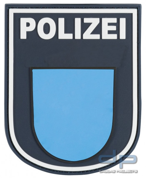 3D Ärmelabzeichen Polizei Hessen (Blau)
