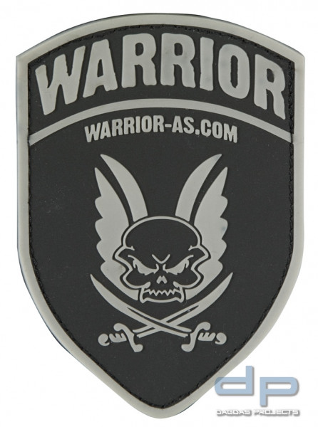 Warrior AS Rubber Patch Logo Shield Dark Earth