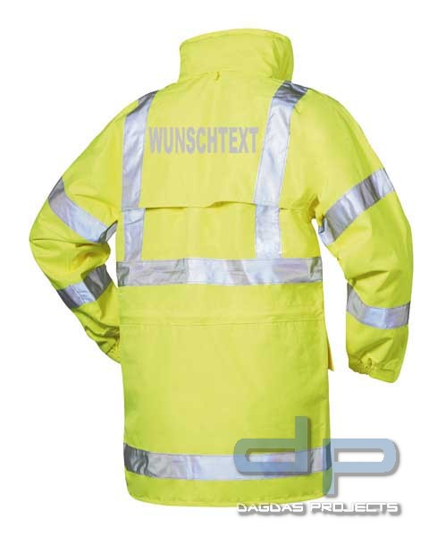SAFESTYLE® Warnschutz-Jacke mit Wunschbeschriftung möglich in Gelb