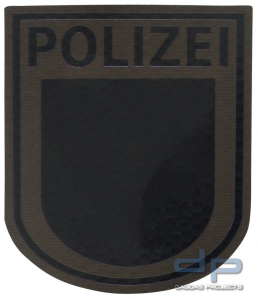 Infrarot Patch Polizei Brandenburg Steingrau