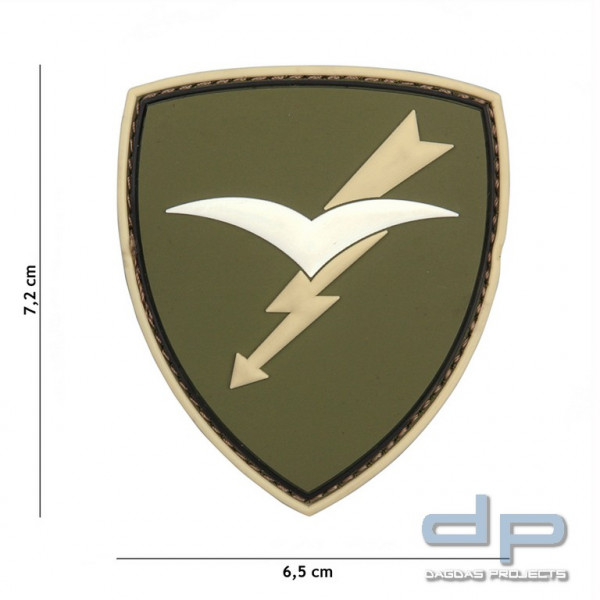 Emblem 3D PVC Paratroopers Brigade Folgore grün