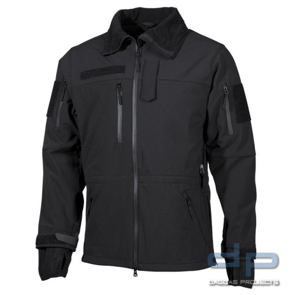 Soft Shell Jacke, "High Defence", schwarz, Größe: M