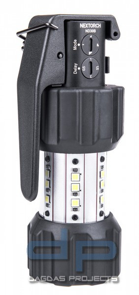 Nextorch ND30B Flashbang mit Holster (Irritationskörper 11.000 Lumen und 130dB)