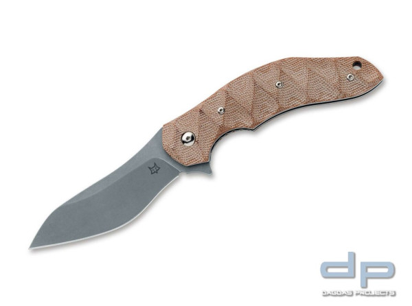 Taschenmesser Fox Knives Flipper N690 Natural Micarta