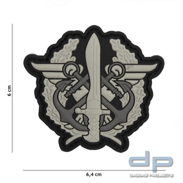 Emblem 3D PVC Corps Mariniers logo grau