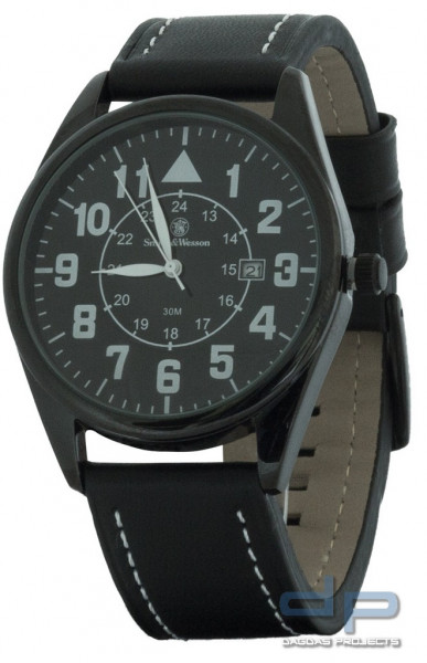 Smith & Wesson Flieger Uhr mit Lederarmband