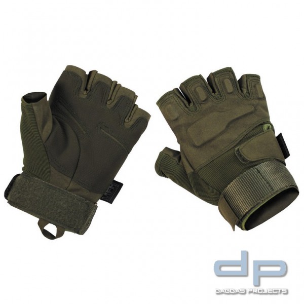 Tactical Handschuhe,&quot;Protect&quot;, ohne Finger, oliv