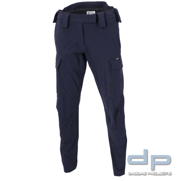 ETZEL® Damen Funktionshose Active-Stretch, dunkelblau mit Wunschaufdruck auf beiden Seiten