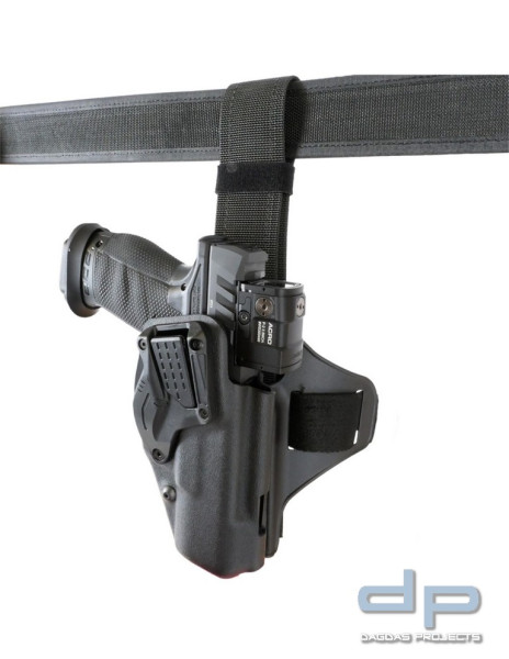 BIANCHI® 2004MP Taktisches Oberschenkelholster für PDP 4&quot;/4,5&quot;, Kunststoff für Links- oder Rechtshän