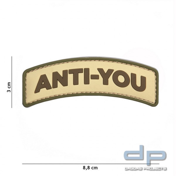 Emblem 3D PVC Anti-You coyote