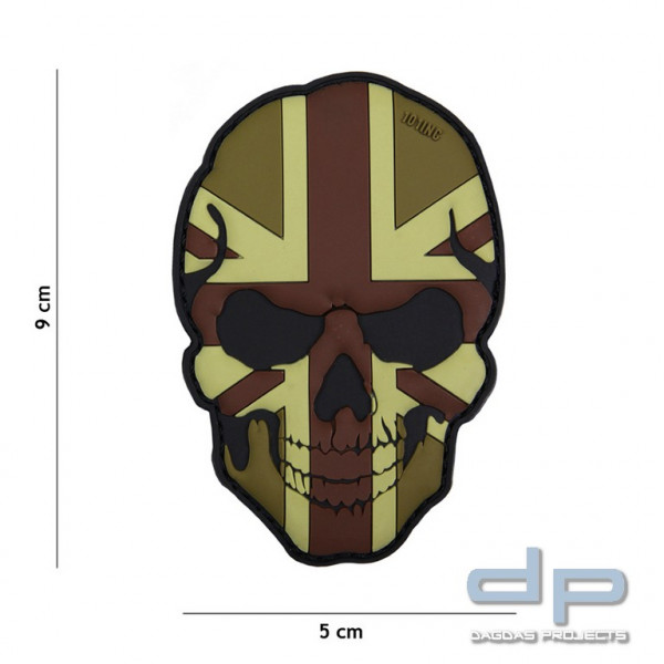 Emblem 3D PVC Skull U.K. camo