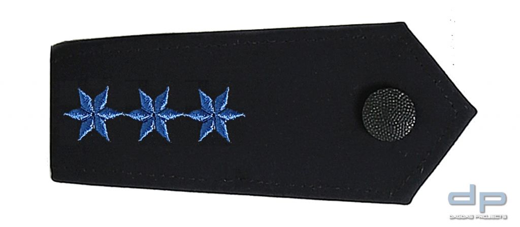RescPol Schulterschlaufen – 4 Silberne Sterne, Größe 9 X 5 Cm, Für Uniformen, Paarweise Geliefert