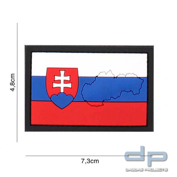 Emblem 3D PVC Slowakei mit Kontur