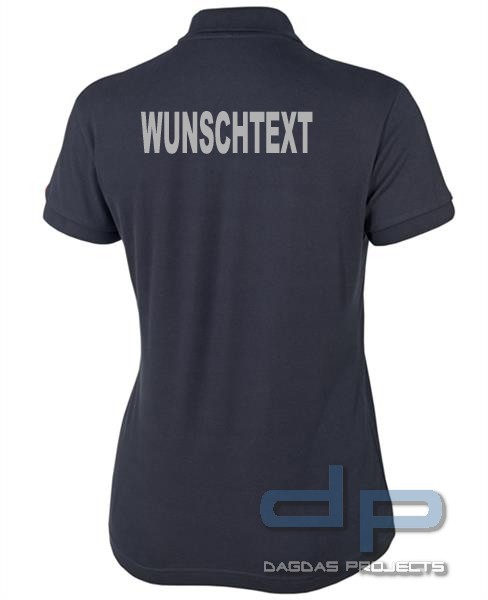 Lady-Fit Premium Polo mit Wunschtext