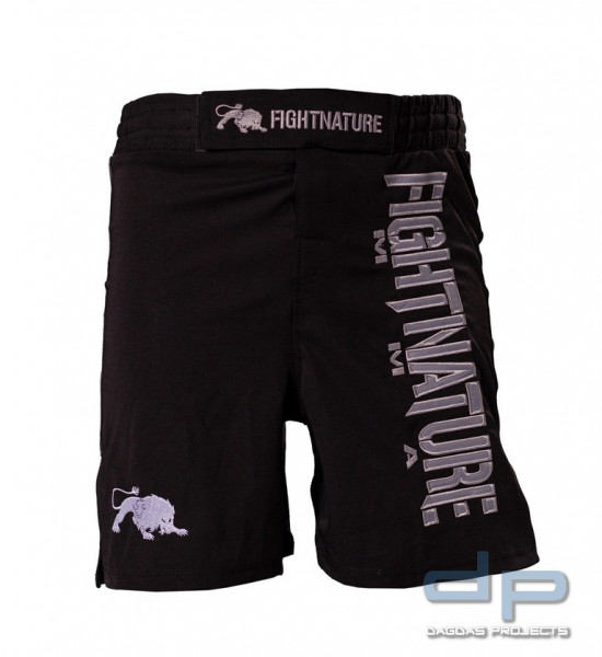 FIGHTNATURE MMA Cage Shorts in Schwarz/Rot und Schwarz/Grau