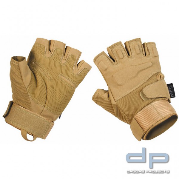 Tactical Handschuhe,&quot;Protect&quot;, ohne Finger, coyote tan