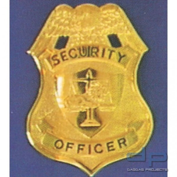 Security Officer goldfarben - Metallabzeichen