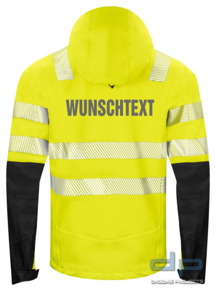 Projob 6416 Softshelljacke EN ISO 20471 Klasse 3/2 in verschiedenen Farben mit Aufdruck nach Wunsch
