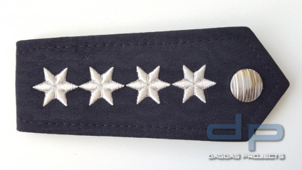 Polizei Schulterstücke blau 3 silberne Sterne Verwaltung 1 Paar ps125