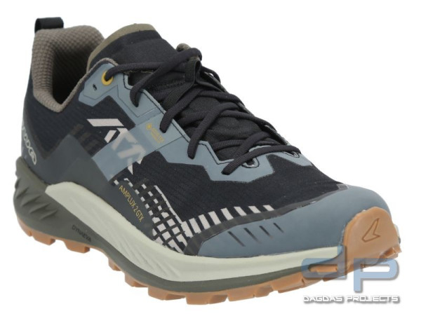 LOWA AMPLUX 2 GTX (Trailrunning- und Hiking- Schuh), Farbe: Black/ Dark Olive