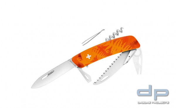 Taschenmesser TT05 TICK TOOL Camo Farn Orange