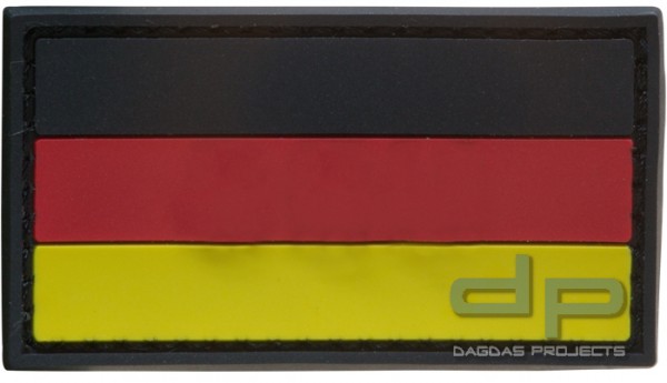 3D Rubber Patch Deutschlandflagge SRG Small