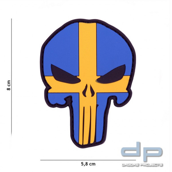 Emblem 3D PVC Punisher Schweden