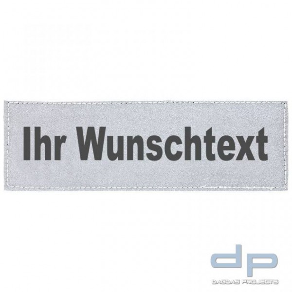 Reflexschild - matt - Klett - 15x5cm - silber - blanco