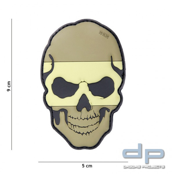 Emblem 3D PVC Skull Spanien dezent