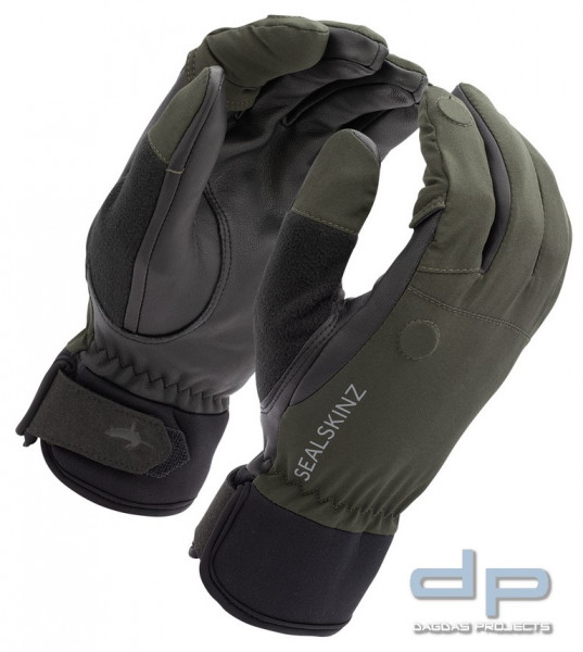 SealSkinz Waterproof All Weather Shooting Glove in oliv