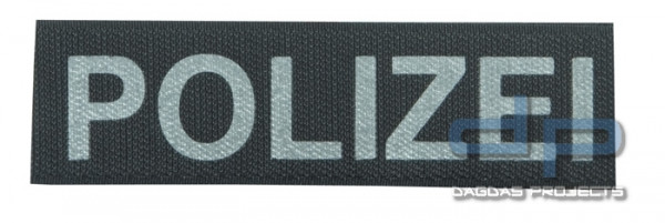 Schriftzug POLIZEI Reflektierend 25 x 5 cm