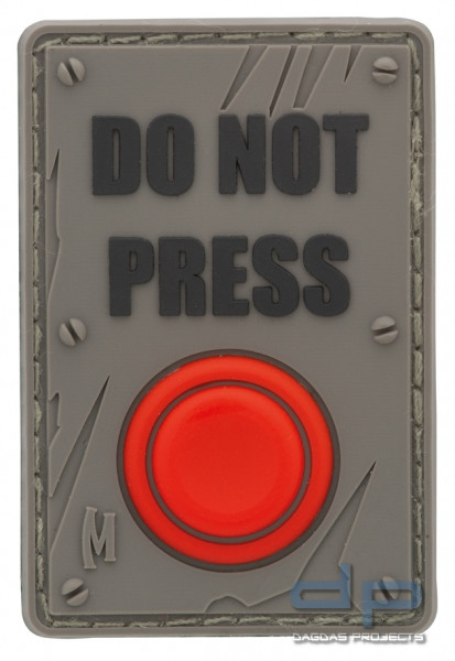 Maxpedition Rubber Patch DO NOT PRESS Swat