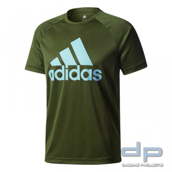 adidas® Herren T-Shirt Tee Logo, climalite®, Regular