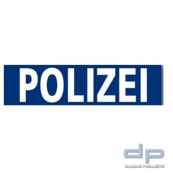 KFZ Magnetreflexschild - POLIZEI - 50x10cm