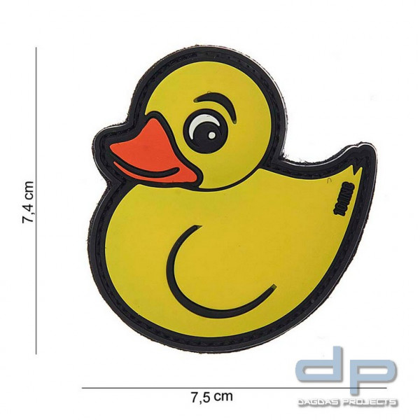 Emblem 3D PVC Rubber Duck gelb