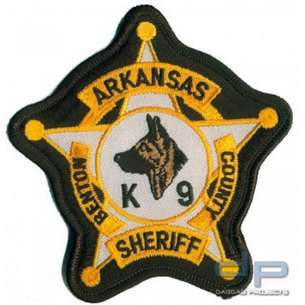 Stoffaufnäher - Arkansas Benton County Sheriff K-9 Unit
