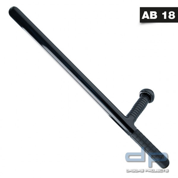 Tonfa Professional, 58 cm, Räum- und Abdrängstock, Schwarz, PVC-Griff