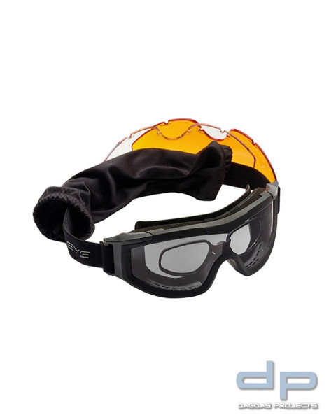 SCHUTZBRILLE SWISS EYE® F-TAC SCHWARZ